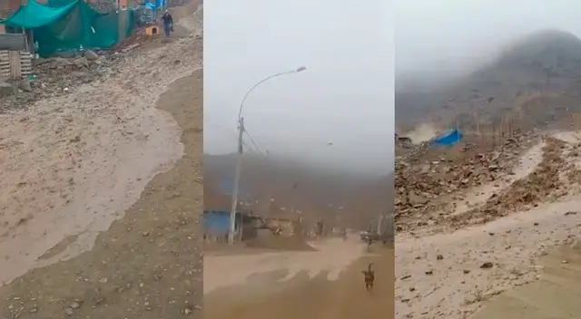 Vecinos de la zona están alertas ante la activación de estos huaicos.