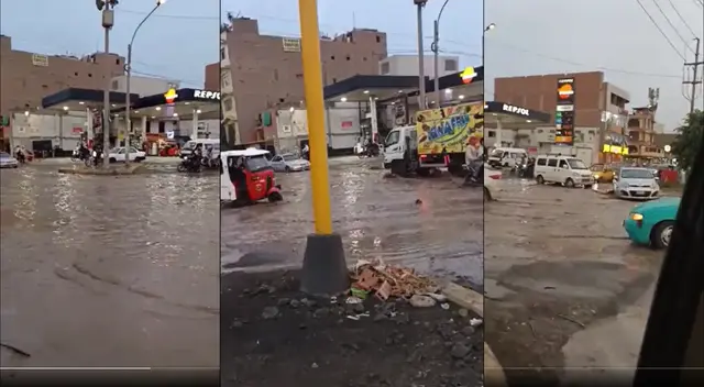 Río Chillón se desborda en límite distrital y causa aniego.