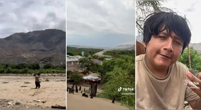 Sibenitoo publicó un video en TikTok pidiendo ayuda para su pueblito en Casma tras huaico.