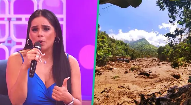 Giuliana Rengifo no puede contener las lágrimas al recordar que su familia ha sido afectada por lluvias en Piura. Giuliana Rengifo no puede contener las lágrimas al recordar que su familia ha sido afectada por lluvias en Piura.