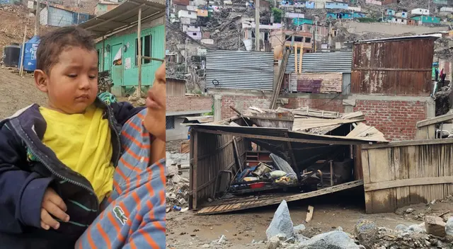 Menor rescatado por vecinos de Jicamarca tras perderse por huaicos. Menor rescatado por vecinos de Jicamarca tras perderse por huaicos.