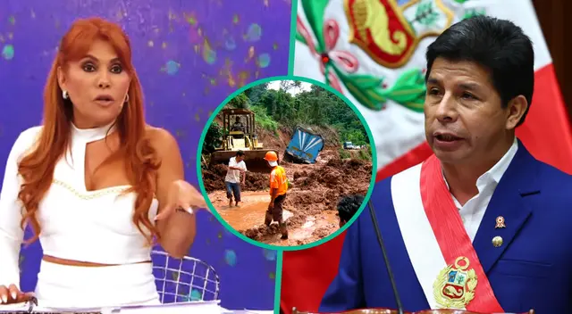 Magaly Medina considera que la situación actual del Perú es por culpa de Pedro Castillo. Magaly Medina considera que la situación actual del Perú es por culpa de Pedro Castillo.