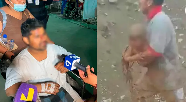 Padre del menor se encuentra en el Hospital  de 10 de Canto Grande.