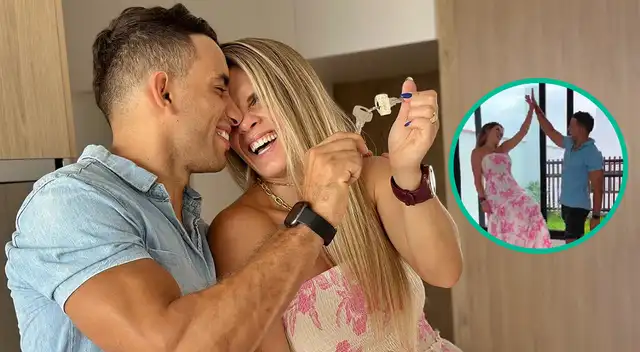 Alejandra Baigorria muestra con mucha felicidad el departamento que se compró junto a Said Palao. Alejandra Baigorria muestra con mucha felicidad el departamento que se compró junto a Said Palao.