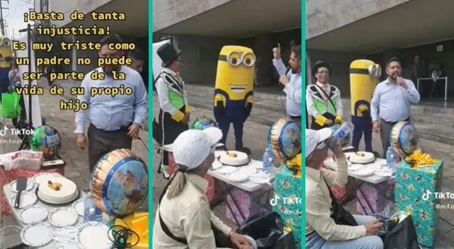 Padre de familia se vio obligado a realizar fiesta a su hija fuera del juzgado de familia.