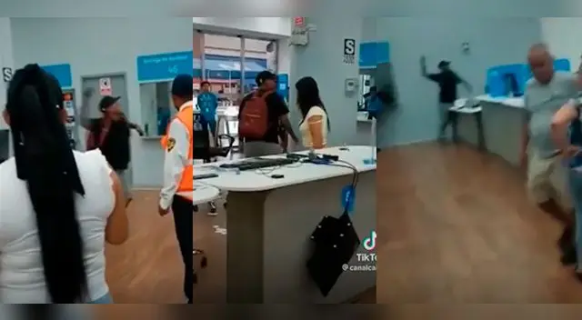 El sujeto causó momentos de pánico dentro del establecimiento.