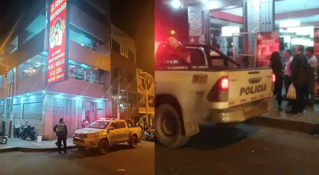 La explosión dejó varios daños materiales. La PNP está analizando el caso.