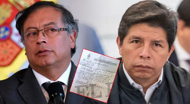 Pedro Castillo envió carta a Gustavo Petro