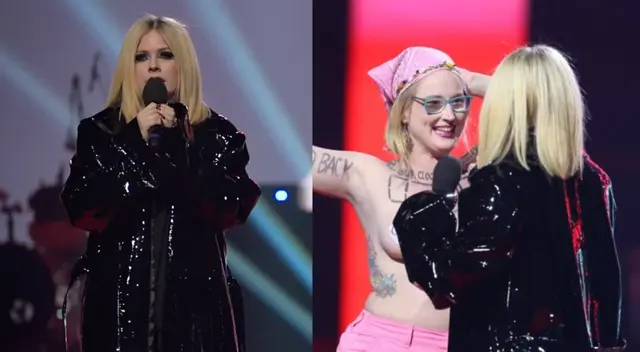 Avril Lavigne no aguantó acción de activista. Avril Lavigne no aguantó acción de activista.