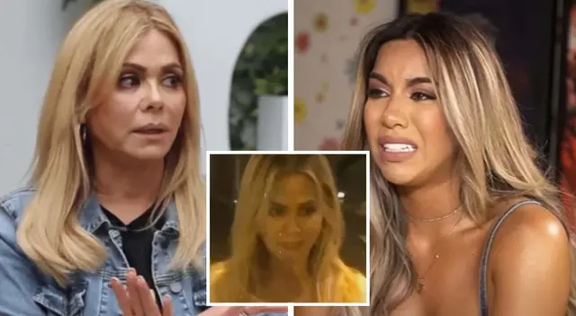 Gisela Valcárcel miró fijamente a reportero de Amor y fuego. Gisela Valcárcel miró fijamente a reportero de Amor y fuego.