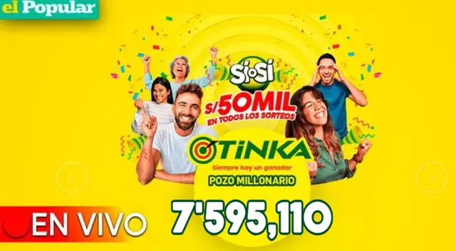 Conoce el nuevo monto del pozo millonario de La Tinka.