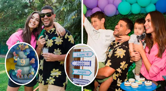 Natalie Vértiz y Yaco Eskenazi celebraron el cumpleaños número 9 de su hijo mayor.