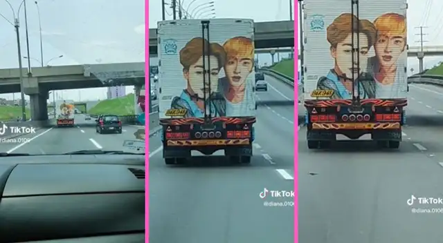 Usuaria captó con su celular el preciso momento en que bus pasaba.