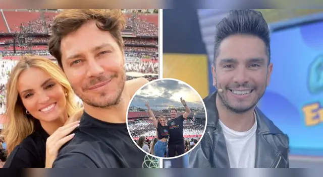 Carol Reali feliz en concierto con André Bankoff en Chile