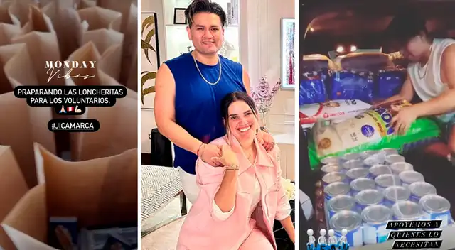 Cassandra Sánchez y Deyvis Orosco demuestran su gran corazón.