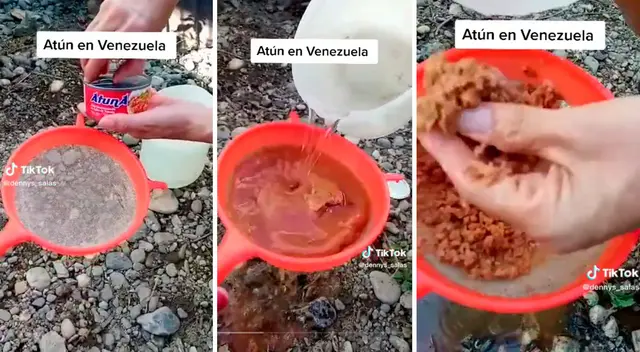 Mujer expone el pésimo estado en que los venezolanos reciben el atún.