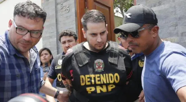 "El Español", detenido por la PNP por presuntamente integrar una organización criminal.