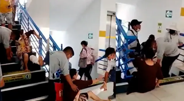 La mujer tuvo que viven humillante momento debido a la falta de un ascensor dentro de este hospital. La mujer tuvo que viven humillante momento debido a la falta de un ascensor dentro de este hospital.