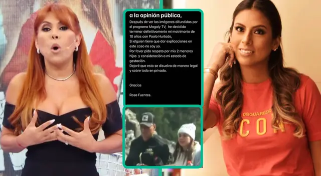 Magaly Medina aplaude a Rosa Fuentes por poner fin a su relación con Paolo Hurtado. Magaly Medina aplaude a Rosa Fuentes por poner fin a su relación con Paolo Hurtado.