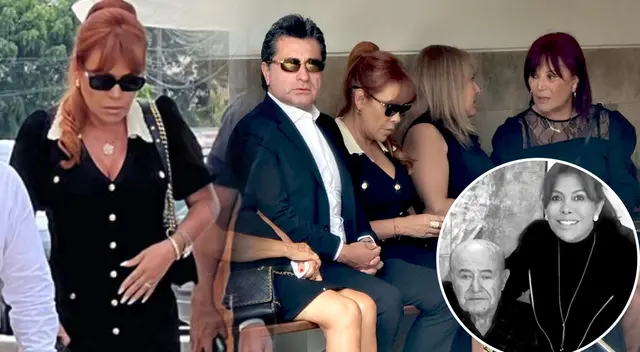 Magaly Medina y las primeras imágenes en el velatorio de su papá