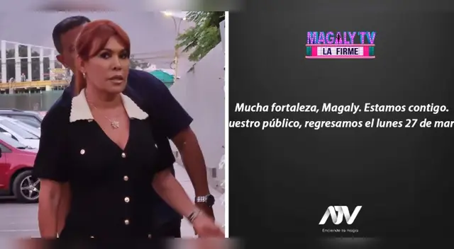 Magaly Medina vuelve el 27 de marzo. Magaly Medina vuelve el 27 de marzo.