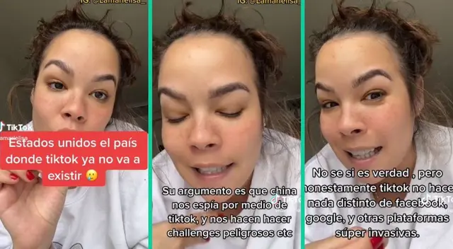 Joven se mostró preocupada por medida que tomaría Estados Unidos TikTok.