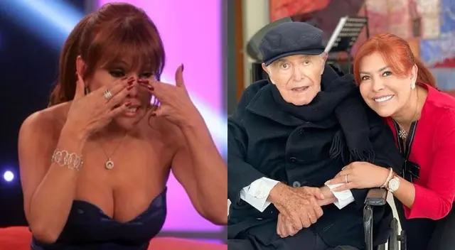 Magaly Medina siempre se mostró muy unida a su papá Luis Medina.