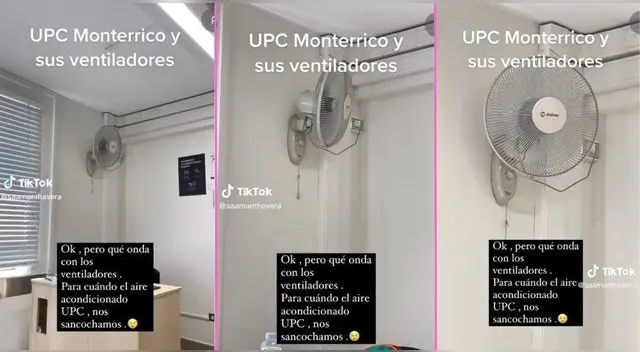 El muchacho se quejó públicamente en TikTok sobre la situación de su salón de clases en la UPC.