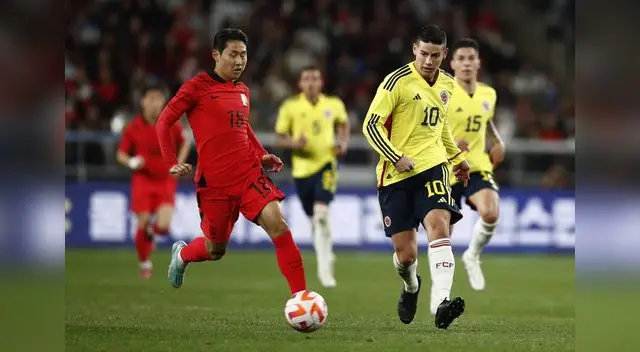 James Rodríguez llegó en buen nivel y anotó en empate de cafeteros 2-2 con Corea del Sur.