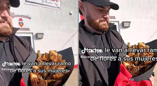 Pollito asado fue su nueva propuesta de regalo