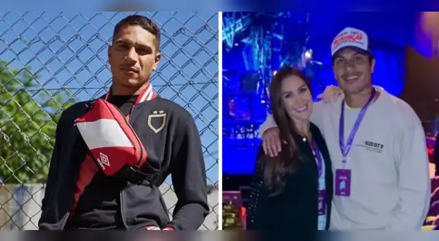 Paolo Guerrero feliz con Ana Paula Consorte.