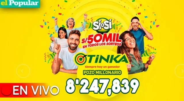 Conoce el nuevo monto del pozo millonario de La Tinka.