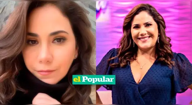 Andrea Llosa cuenta que tiene buena relación con el padre su hijo.