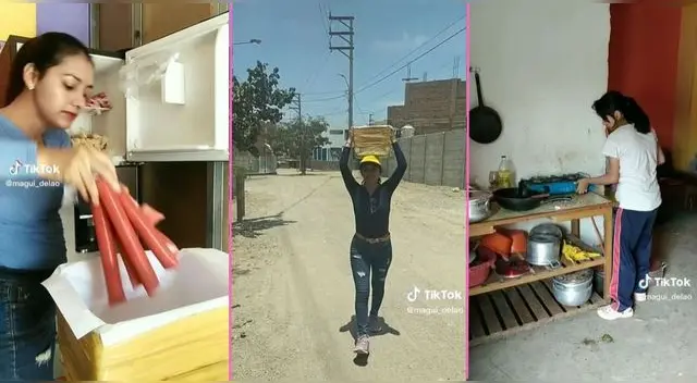 La muchacha vende marcianos de fruta en la calle, pero usuarios en TikTok la criticaron.