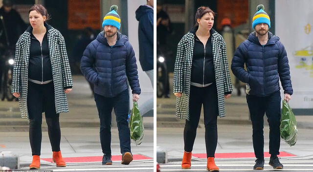 Se viralizaron las fotografías de Daniel Radcliffe y su novia Erin Darke. Las imágenes de Dailymail muestran el presunto embarazo de la actriz.   