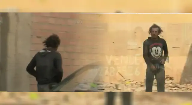 Sujeto con alteraciones mentales que asusta a escolares en Ventanilla. Sujeto con alteraciones mentales que asusta a escolares en Ventanilla.