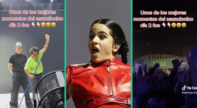 La señora de limpieza se llevó todos los aplausos de la cantante española.