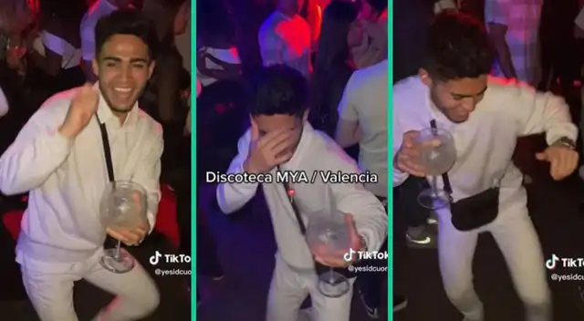 El colombiano sorprendió con sus pasos de baile a todos los españoles.