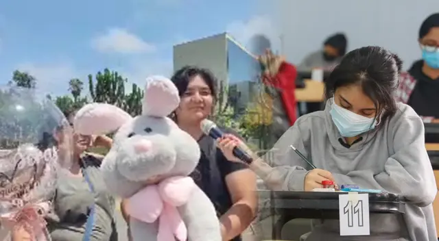 Madre espera con gran regalo a su hija que daba examen de admisión en San Marcos.