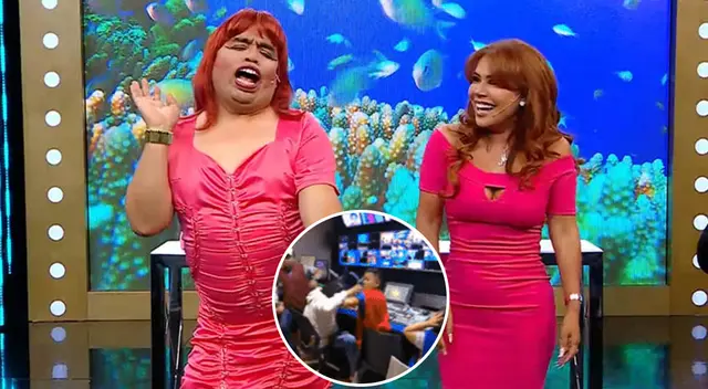 Mascaly al estilo de Magaly se molestó con su producción. Mascaly al estilo de Magaly se molestó con su producción.