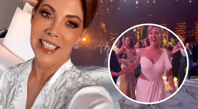 Maritere Braschi se lució con increíbles diseños hechos por una peruana en su boda.