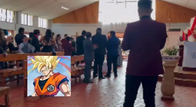 El novio sorprendió a sus invitado con su entrada a la iglesia.