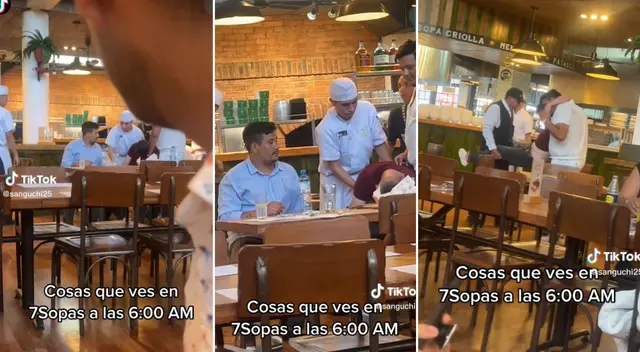 La inesperada escena dejó con la boca abierta a los usuarios en redes sociales.