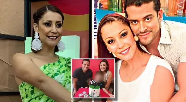 Karla Tarazona feliz en su relación de padres con Christian Domínguez.