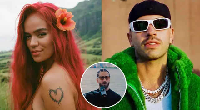 Maluma evidencia a Karol G y Feid.