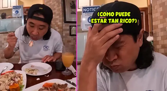 El 'Coreano loco' quedó encantado con el sabor de la comida peruana.