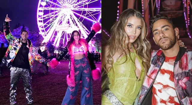 Luciana Fuster, Patricio Parodi, Flavia Laos y Austin Palao juntos en mismo concierto.