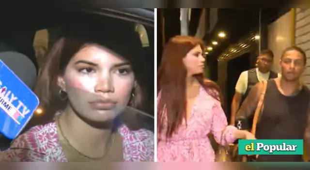 Samantha Batallanos se luce junto a Jonathan Maicelo.