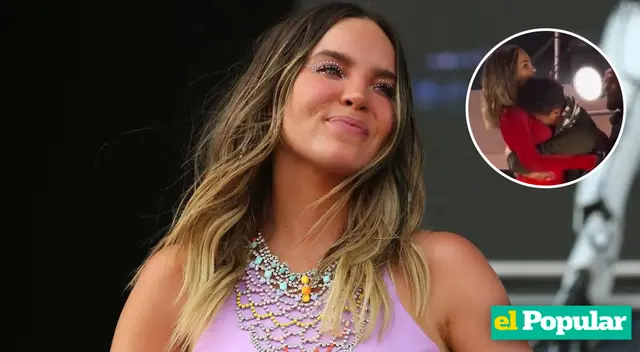 Belinda sufrió un fuerte susto cuando fanático ebrio subió al escenario
