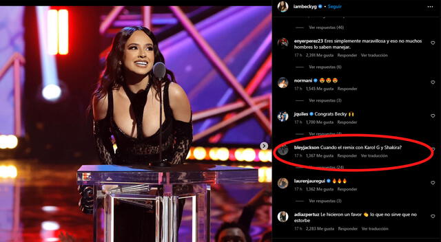 Propuesta de usuario consiguió más de 1,500 likes apoyando el remix con Shakira y Karol G.   